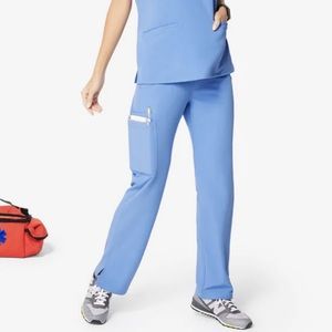 Figs Ceil Blue Kade Cargo Scrub Pants